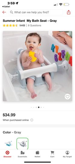 Baby bath seats