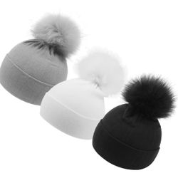 Newborn Hat for Baby Girls Infant Pom Pom Beanie Kid Winter Hats Toddler Cap Infant Warm Beanies Caps for Baby Boys