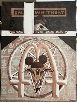 Painting Depicting World Corruption 