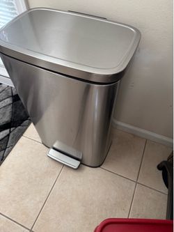 Stainless Steel 13 Gallon Rectangular Soft Close Trash Can