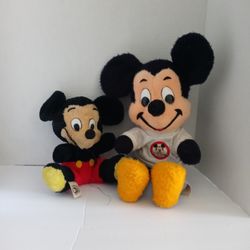 Vintage Two o Mickey Mouse Walt Disney's Characters