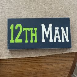 Seahawks Wood Sign 