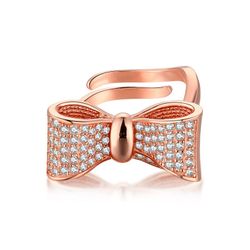 Brand new silver 925 ring in rose gold over silver Size 7 