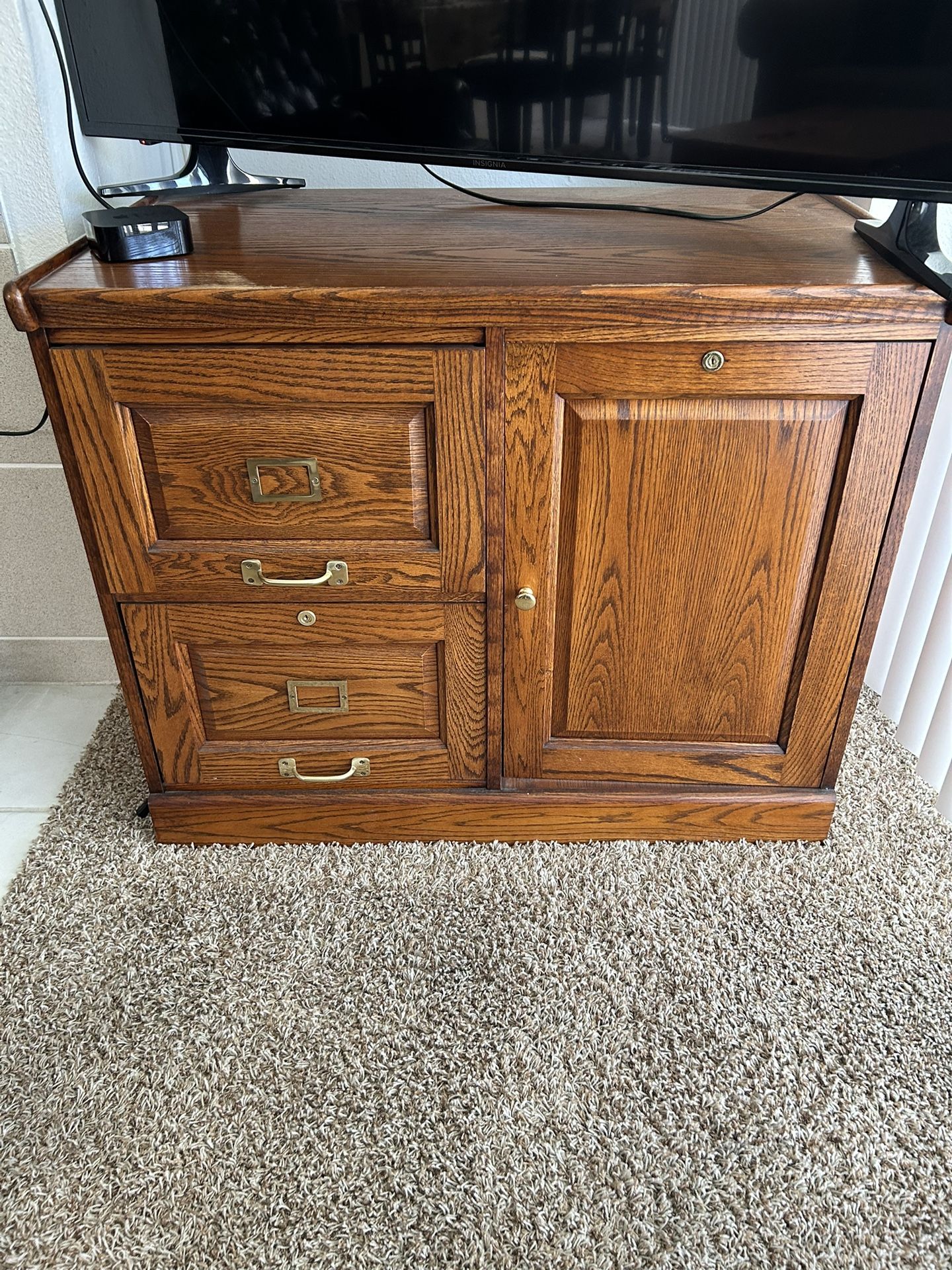 Wooden Office Filing Cabinet