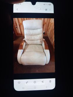 Leather Power Rocking Chair