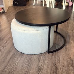 Coffee Table With Ottoman