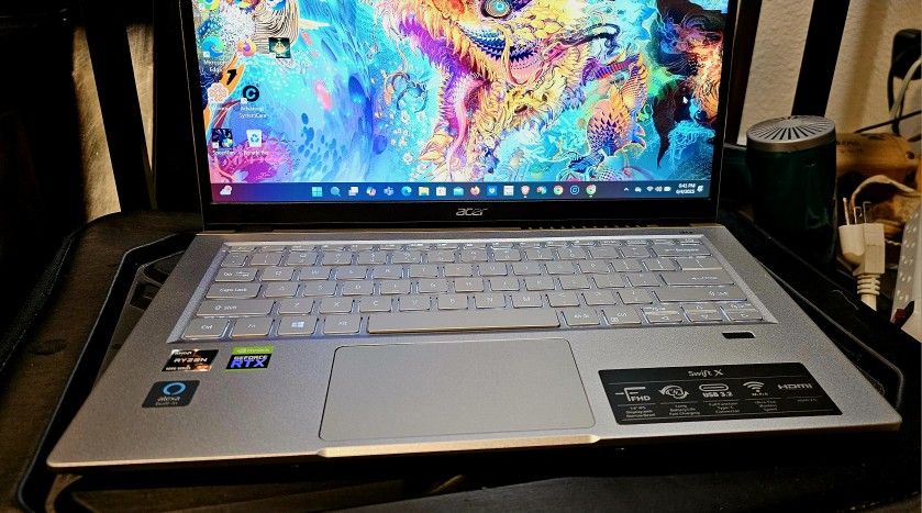 Gaming,DJing,office thin Acer swiftx14 Laptop