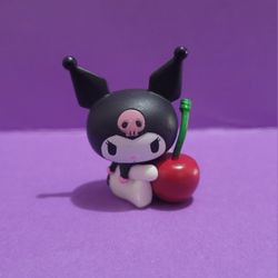 Hello Kitty And Friends Kuromi Figure With Apple Blind Box Series 2021 1.5”.
