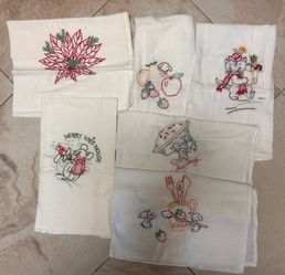Kitchen Towels- cotton. Embroidered (6)