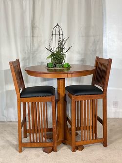 Bar Height 3 Piece Bistro * Pub Table & 2 Chairs
