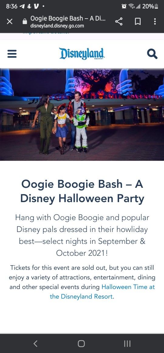 2 Tickets To OOGIE Boogie Bash tomorrow 26th Oct