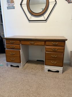 Wooden desk