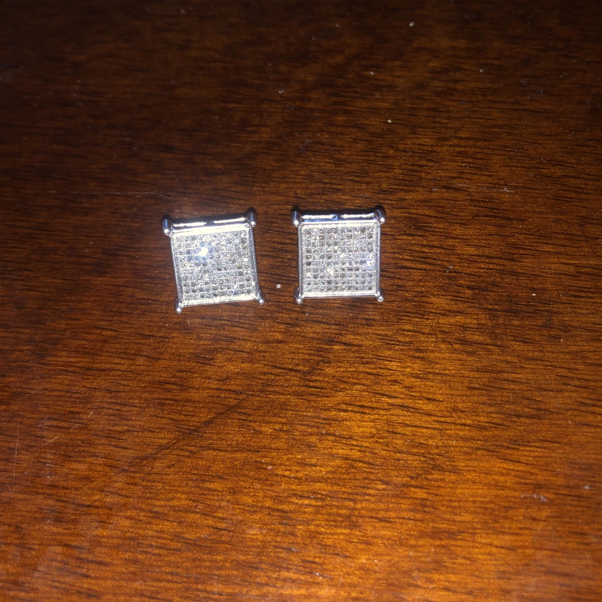 Square Diamond Earrings