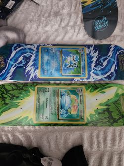Santa cruz x pokemon skateboard decks for trade