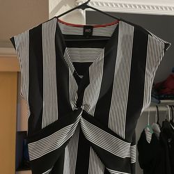 Women’s Top (Black/White Stripe