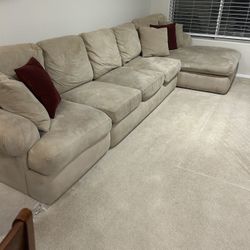 Couches and dining room set $375