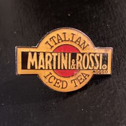 VTG. Martini & Rossi Italian Iced Tea Enamel Pin