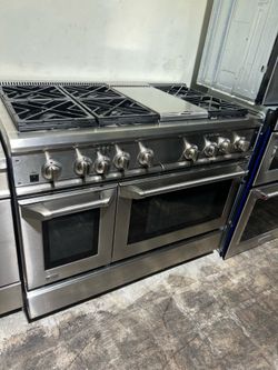 Ge monogram 48” dual fuel gas range