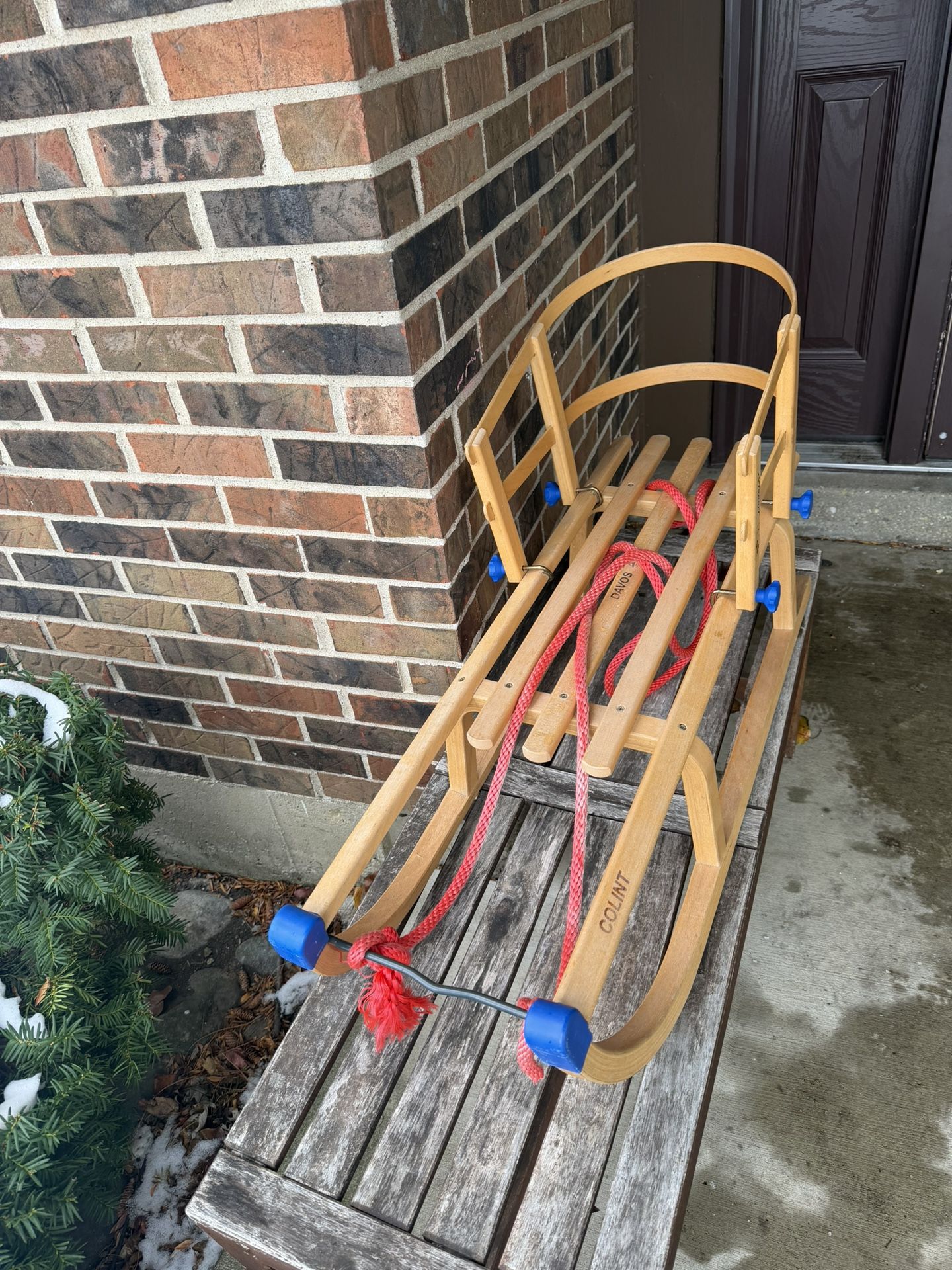 Kids Wooden Sled