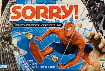 SORRY! SpiderMan 3 Board Game Nice!