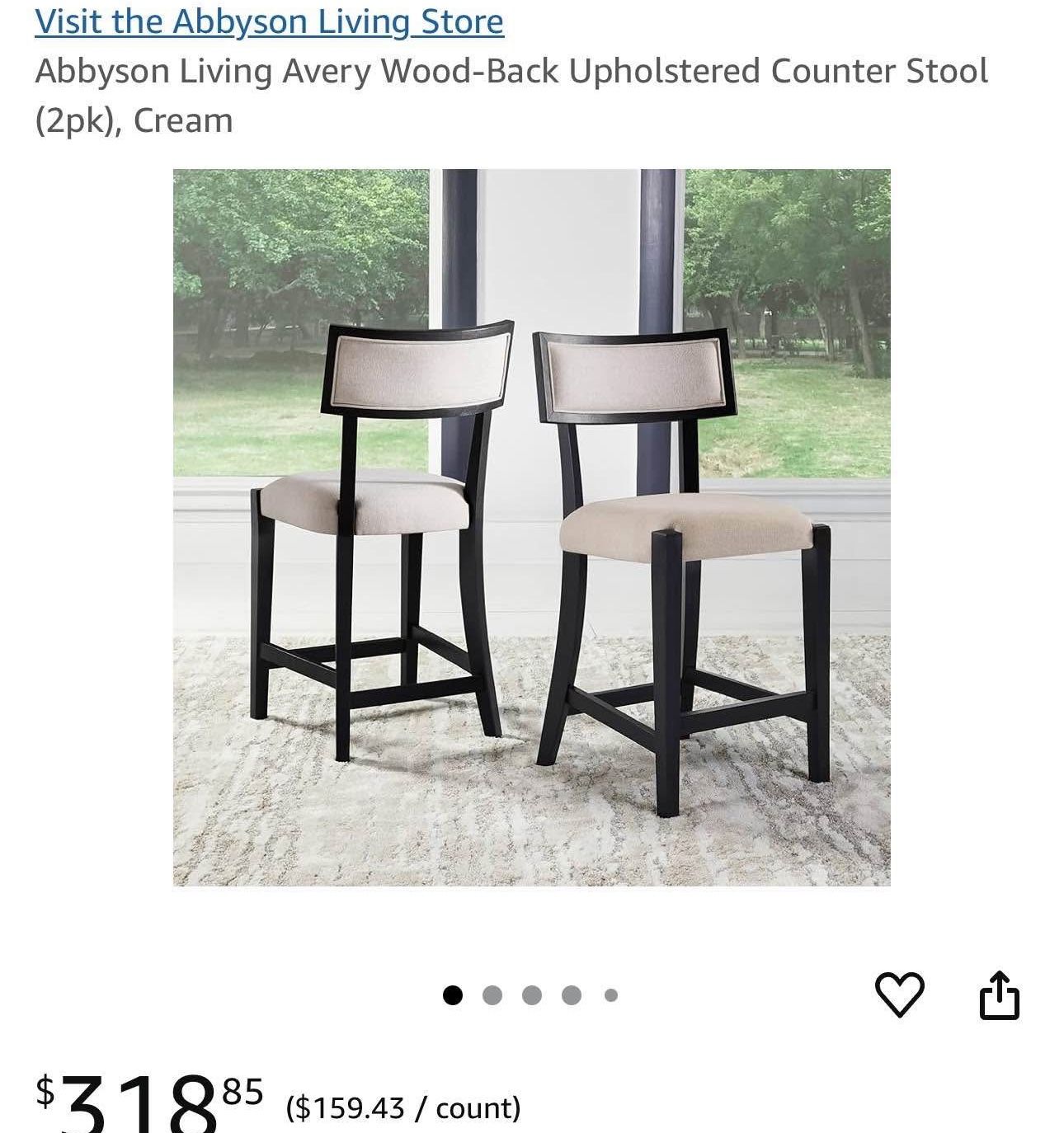 4 counter stools new in box