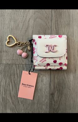 Juicy Couture White Cherry Print Wallet 🍒🩷