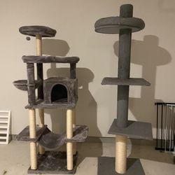 Cat Tree Two Large With Scratching Post