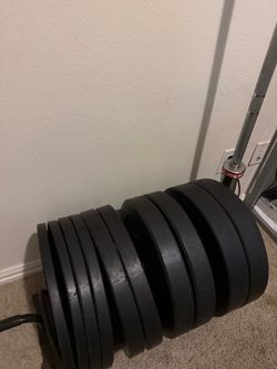 1000lb Olympic Barbell  Bumper Plates