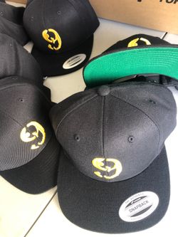 12 Yupoong Classics Snapbacks with your logo custom 3D Puff or Flat Embroidery $180 shipped