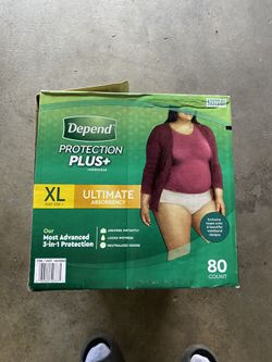 Depend Protection Plus Ultimate Underwear for Women XL 80ct