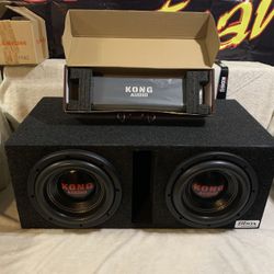 Brand New 10” Kong  Subwoofers Box Amplifier 