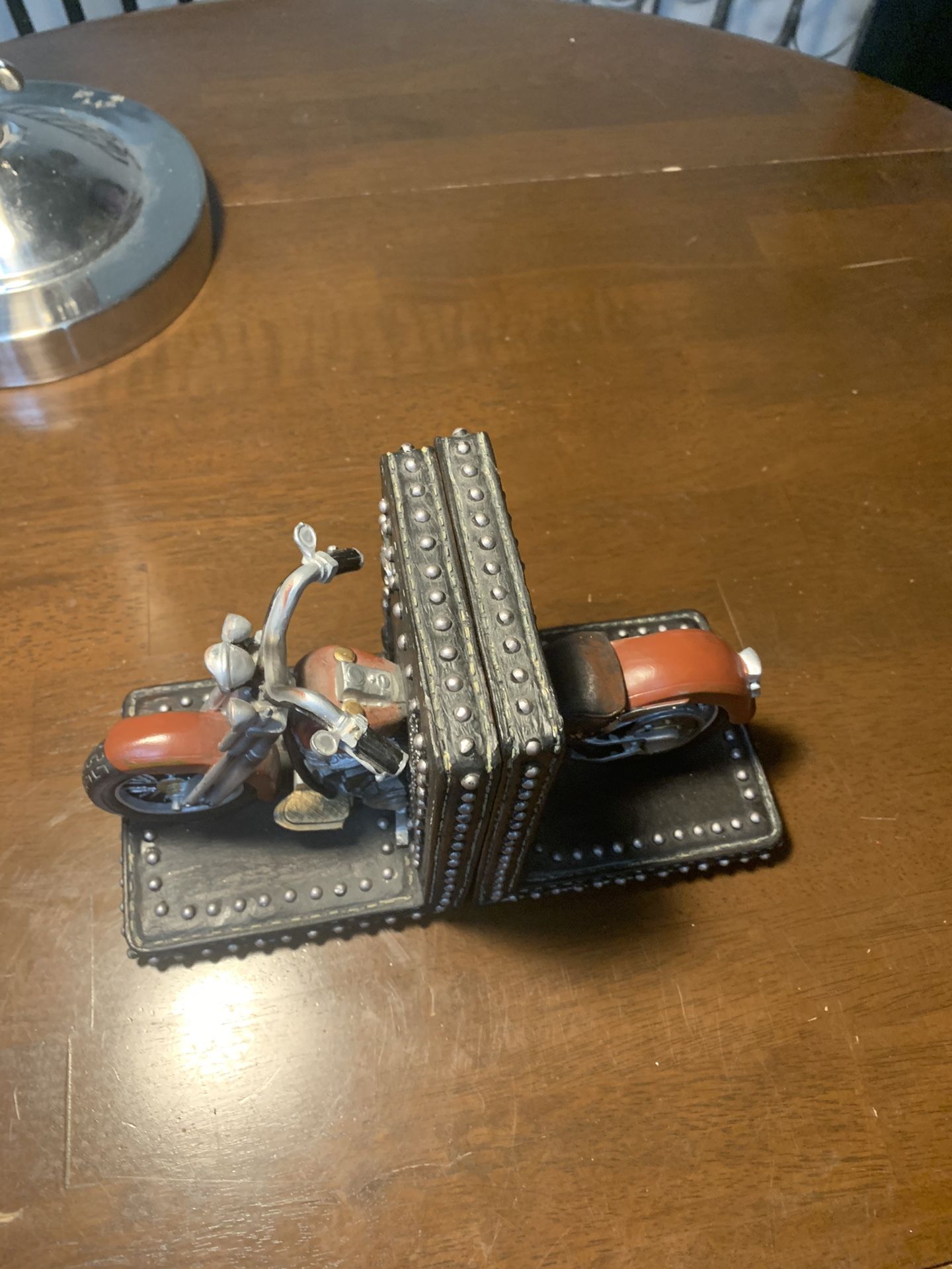 Vintage Ceramic Very Detailed Harley Motorcycle Bookends
