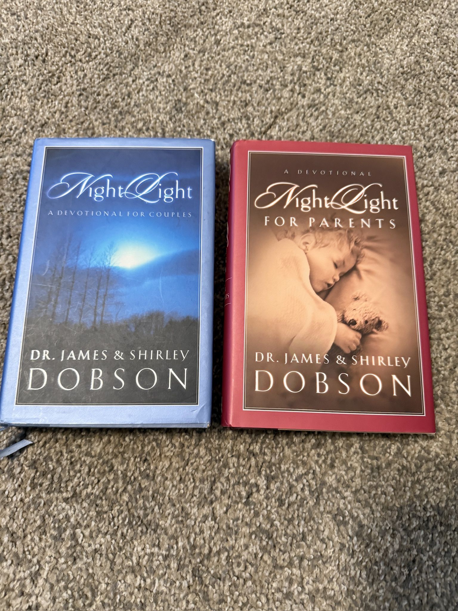 Bundle of 2 James Dobson Night Light Hardback abooks in excellent shape! One for parents and couples