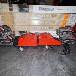 Brand New Milwaukee Battery Chargers And  Used Batteries 