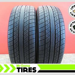 2 UNIROYAL TIGER PAW TOURING A/S 235/55R20 USED  TIRES 9.7/32 TREAD * INSTALLATION INCLUDED *