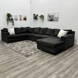 Grey Sectional Couch - Free Delivery 