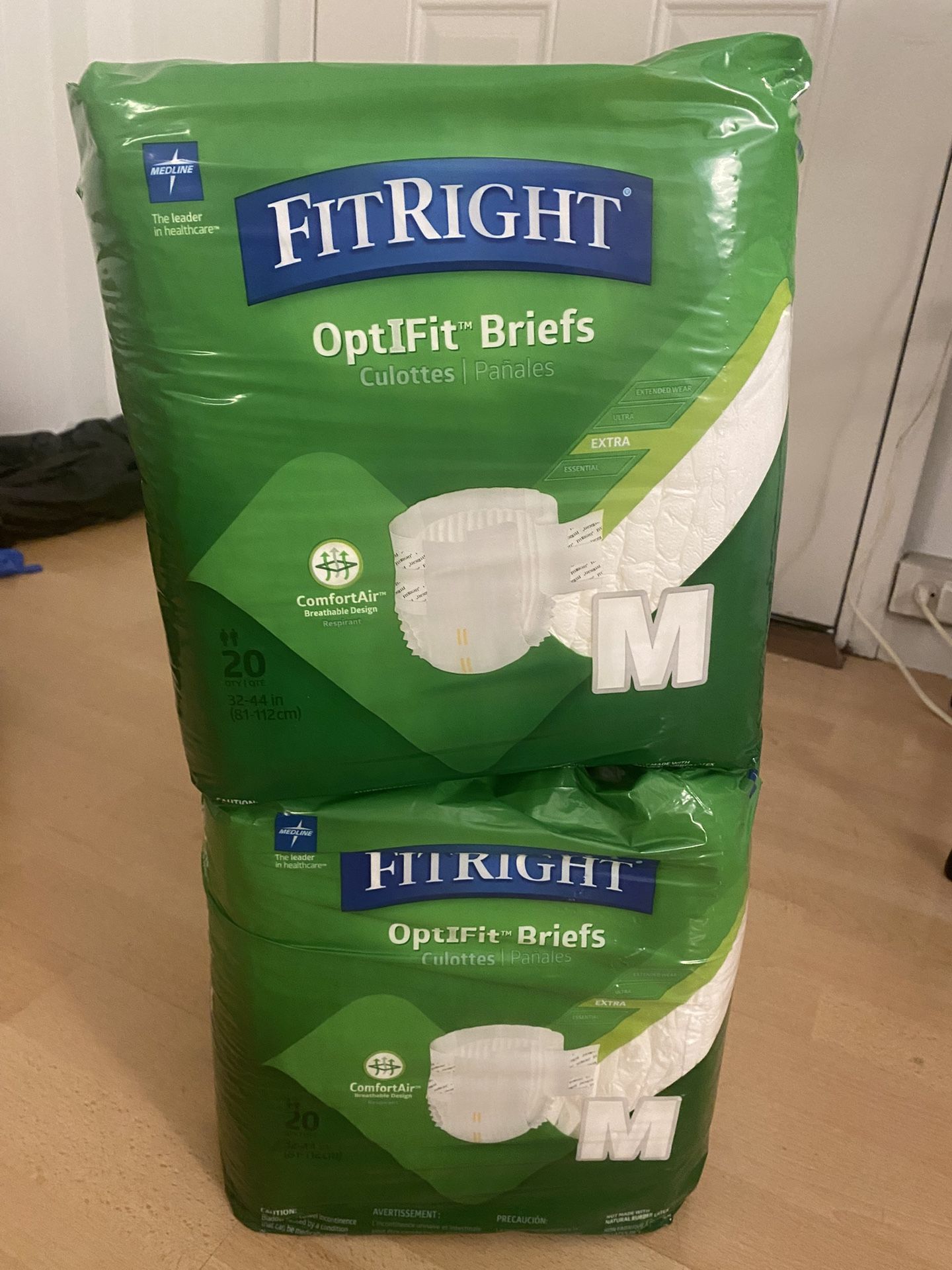 Fitright Optifit Briefs Medium 20 Count / Total 40