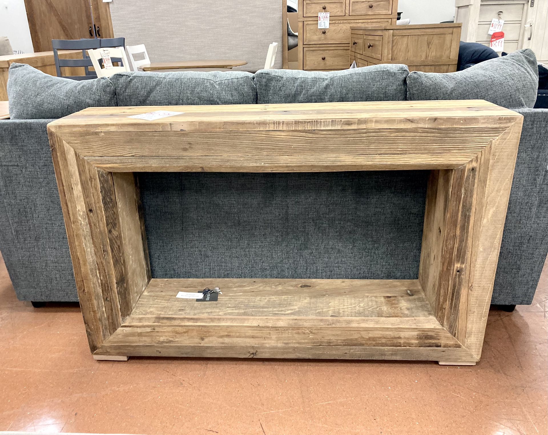 New 52” Console - Solid Reclaimed Wood