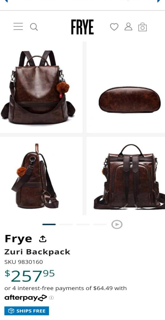 Frye Zuri Backpack for Sale in San Antonio, TX - OfferUp display picture 1