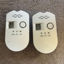 Carbon Monoxide Detectors (2 Count) 