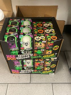 Nee Doh Glowy Ghost & Jack-Glow Lantern Bulk Lot