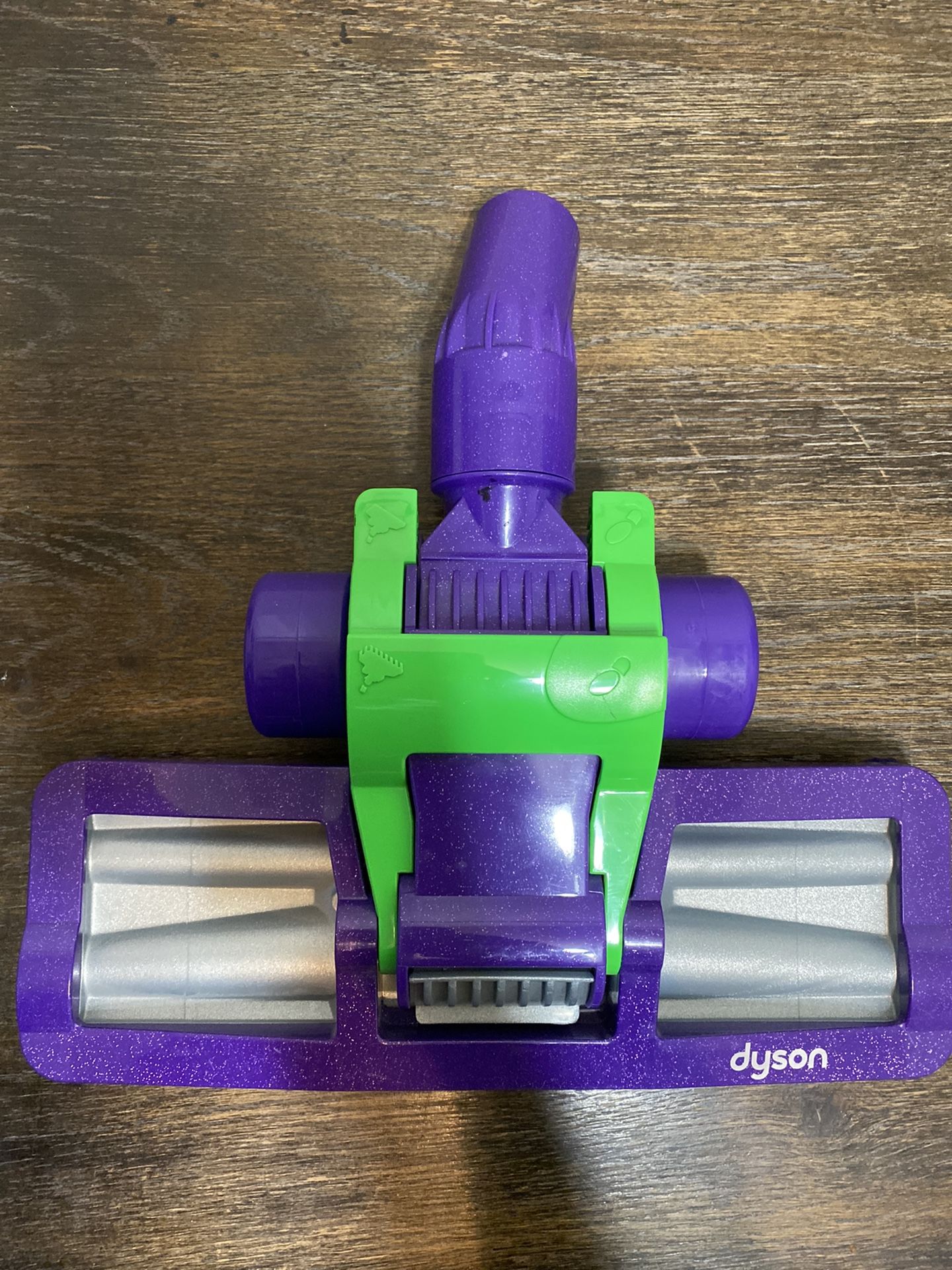 Dyson Vacuum Bare Floor Hardwood Attachment Gray Purple green Brush Head 