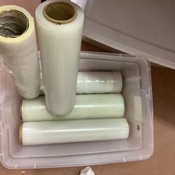 Stretch Wrap / Stretch Film Industrial – 18” – 5 Rolls, Used Stretch film