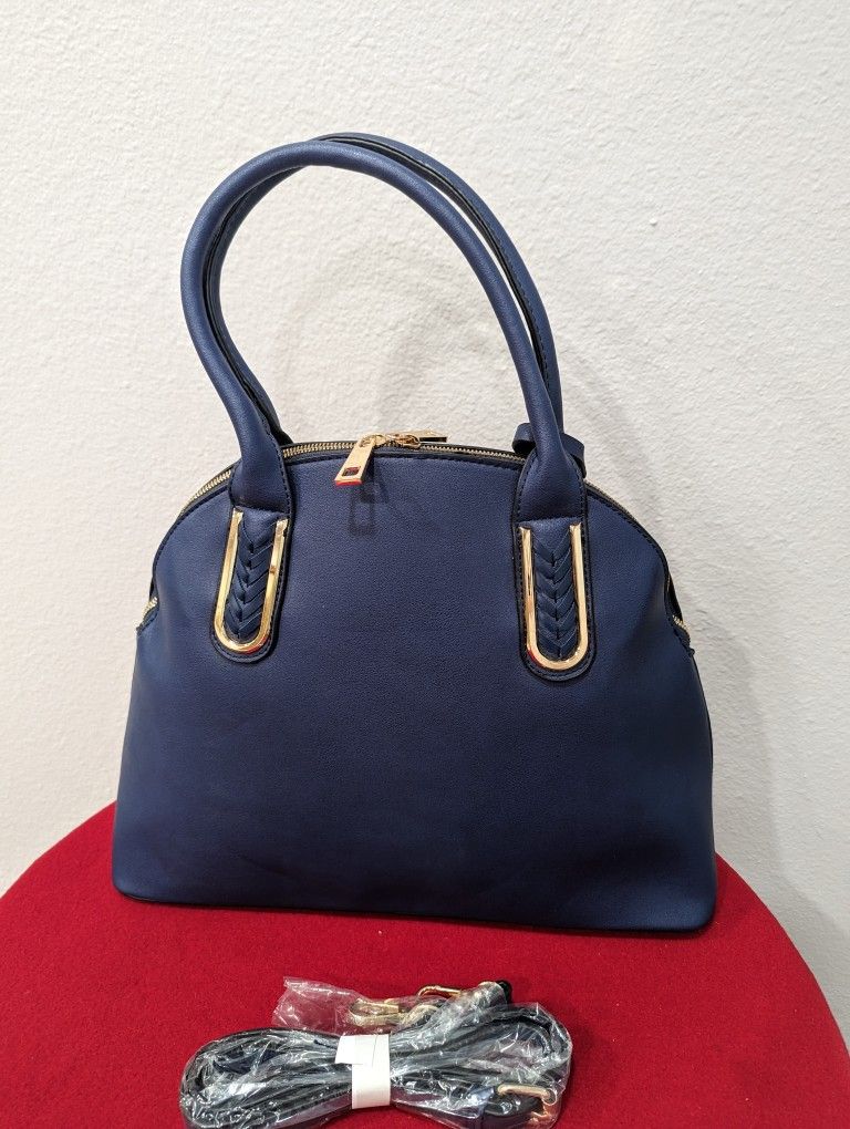 Dark Blue Women Handbag π Purse Tote