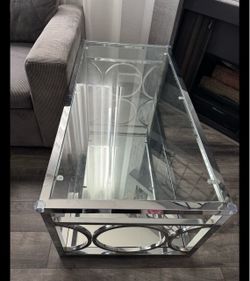 Chrome coffee table