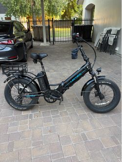 Lectric XP4 750 Step-Thru Foldable eBike – Tempest Grey | Dual Battery Setup