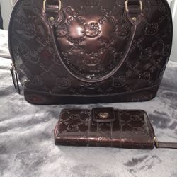 Hello Kitty Purse And Wallet