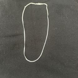 14 Inch Thin Sterling Silver Chain .925