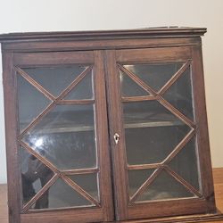 19th century English mahogany cabinet 