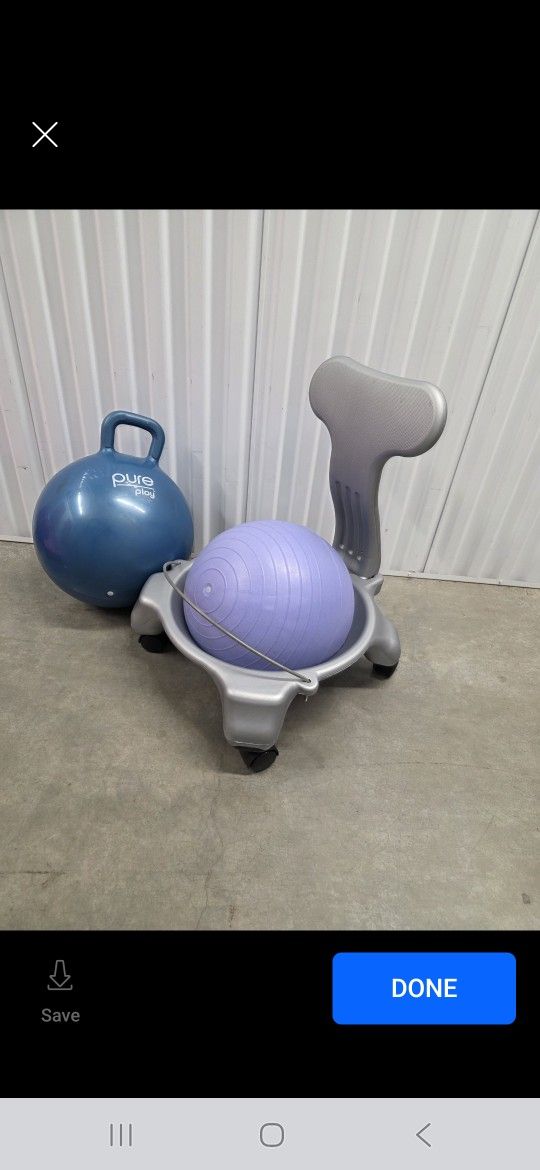 Childrens Chair And Hopper - Sensory And Active Friendly -$75 For Both